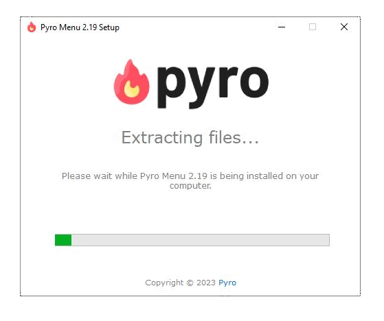 Pyro installation step 2