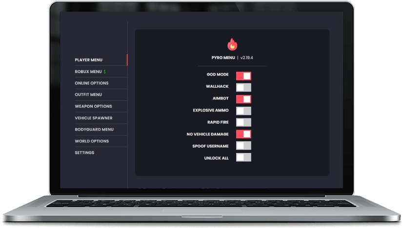 Pyro mod menu showcase